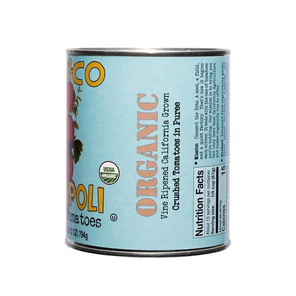 Bianco Dinapoli Organic Crushed Puree Tomatoes 28 oz 6 pack