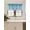 Light Blue, variant on Gorgeous Home Linen 1Pc Wave Light Blue Waterfall Valance with Tassels Faux Silk Rod Pocket Semi Sheer Dressing Window 55" wide X 18" long for kitchen décor