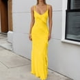 thumbnail image 2 of TIANZEN Elegant Sleeveless Party Gown With Slit V Neck Bodycon Maxi Dress For And Evening Events Petite Maxi Dress for Short Women Button Dresses Women Dresses, 2 of 6