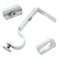 thumbnail image 6 of HONMEET Drapery Rod Brackets Curtain Rod Bracket White Iron 2Pcs Simple and Modern, 6 of 8