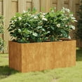 thumbnail image 1 of vidaXL Planter 80x40x40 cm Corten Steel, 1 of 5
