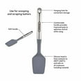 thumbnail image 4 of Farberware Pro Stainless Steel Spoon Spatula, Grey - 11.5 Inch Silicone Head for Sautéing, Scooping, Folding - Heat Resistant Kitchen Tool for Nonstick Cookware & Easy Cleaning, 4 of 6