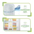 thumbnail image 4 of Envases Prep Naturals para preparación de comidas, 50 unidades, 750 ml, sin BPA, 4 of 7