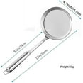 thumbnail image 2 of 2 Pack Filter Spoons Stainless Steel Fine Wire Mesh Oil Filter Fryer Slotted Soup Soup Strainer Oil Strainer Spoon Non-Slip Lightweight, 2 of 4