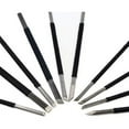 thumbnail image 2 of Professional Stone Carving Kit, High Carbon Steel Tools, Canvas Pocket Tool Roll, Versatile Purpose Tool Pouches, Easy Grip Handle, Contains Necessary Tools For Craft, 10 Pcs, 2 of 5
