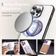 thumbnail image 4 of Funda magnética con MagSafe para iPhone 13 Pro, protección total, delgada, a prueba de golpes, antiarañazos, con purpurina y protector de lente de cámara, vista del logotipo y a prueba de polvo, 4 of 7