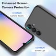 thumbnail image 6 of Elegant Choise Liquid Silicone Case with 2Pcs Screen Protector for Samsung Galaxy A25 5G, Black, 6 of 15