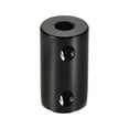 thumbnail image 2 of 5mm to 5mm Bore Rigid Coupling 25mm Length 14mm Diameter Aluminum Alloy Shaft Couplers Connector Black, 2 of 3