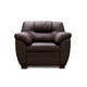 thumbnail image 4 of Sala de Piel Genuina, Sofa, Love y Sillón, 3 Piezas, Mod. Toscana, Chocolate, 4 of 8