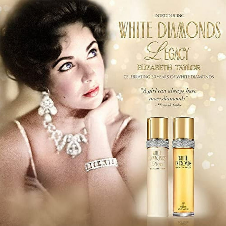 Elizabeth Taylor de Toilette White Women, Diamonds Eau Spray, 1.0 for Legacy Perfume oz