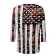 thumbnail image 5 of Dyegold Plus Womens Tops Dressy Casual Crewneck Short Sleeve Women's Shirts and Blouses 4th of July Butterfly Print T-Shirts for Women Trendy Patriotic Graphic Tunic Top Summer Beach, 5 of 5