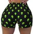 thumbnail image 2 of Fotbe Green Monster Seamless Shorts, Womens Workout Shorts High Waist Stretch Booty Short for Gym/Yoga/Running/Biking-XX-Large-Large, 2 of 8