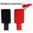 Battery Terminal Covers Positive Red& Negative Black Flag Cable Boot