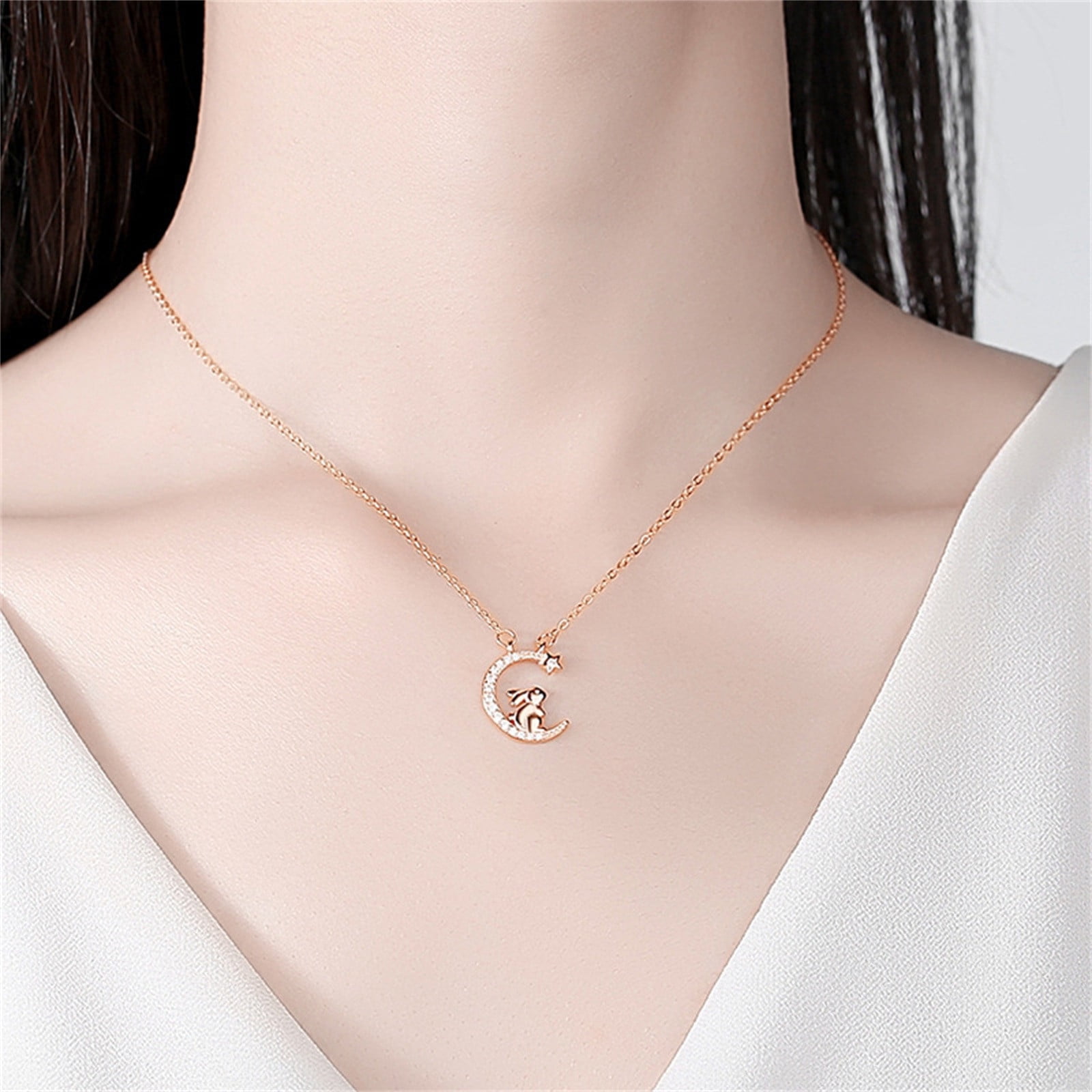 ★PEARLY MORE★ Rabbit and Ribbon Necklace LesNrides_Womens_Multicolor_Ne