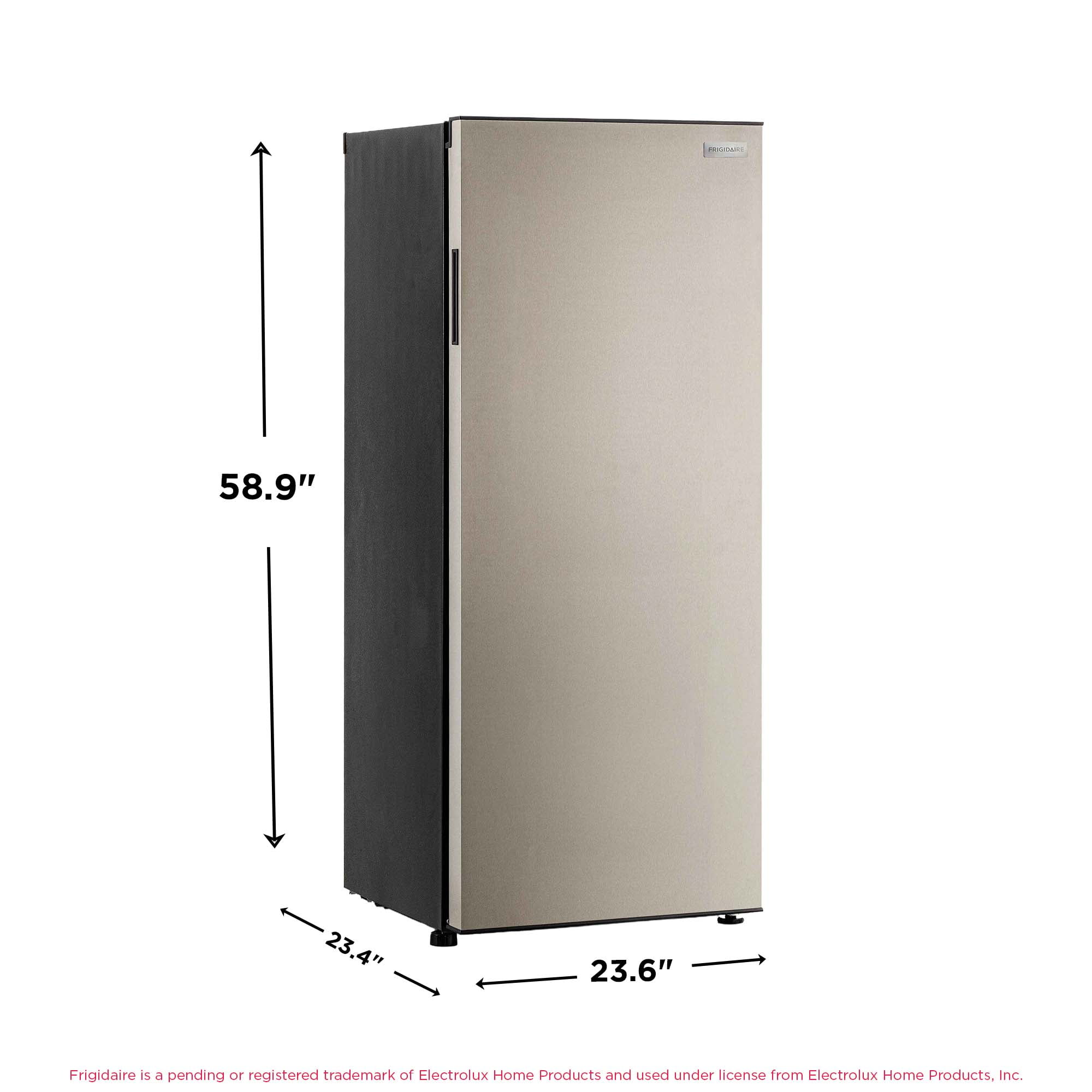 Frigidaire 10.0 Cu Ft Upright Convertible Refrigerator Freezer, Platinum Garage Ready Fridge or Freezer for Home, Kitchen, Basement, Office