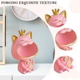 thumbnail image 2 of Lucky Cat Escultura Moderna Resina Miniatura Hogar Salón Decoración (Rosa), 2 of 7