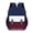Wine #013, variant on British Style Color Block Kids School Backpack, Water Resistant Oxford Fabric Kids School Bag with Breathable Back Padding, Multi-Pocket Lightweight Bookbag for Boys Girls Daily School Outdoor Travel