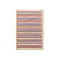 thumbnail image 1 of Colorful Wall Art with Frame, Demonstration of Wavy Stripes Flowing Horizontal Rainbow Inspired Several Tones, Printed Fabric Poster for Bathroom Living Room, 23" x 35", Multicolor, by Ambesonne, 1 of 2