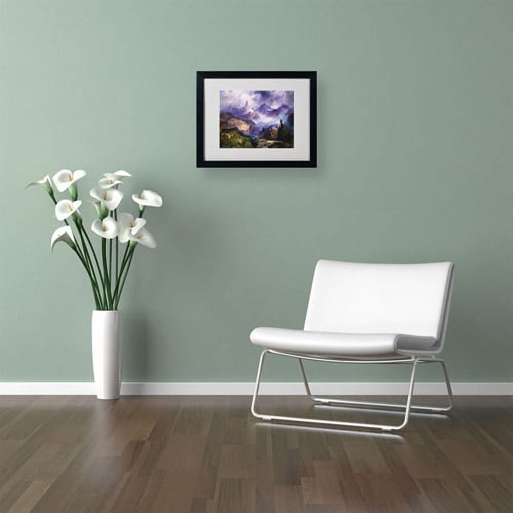 Trademark Fine Art "Index Peak 1914" Canvas Art by Thomas Moran, Black Frame