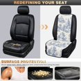 thumbnail image 5 of Xixirimido Blue Toile De Jouy Universal Front Car Seat Protector 2 Piece, Non Slip Quilted Car Seat Covers for Front Seats, Universal Fit, Airbag Compatible, Car Front Seat Cushion, Car Accessories, 5 of 7
