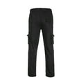 thumbnail image 1 of Men‘s Cargo Pants Pure Color Slim Fit Zipper Elastic Pocket Breathable Trousers, 1 of 8