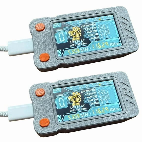 2X Upgraded Nerdminer Miner 117KH/S with Color Screen Mini Bitcoin BTC Miner BTC Solo Lottery Mining Miner Nerd Miner