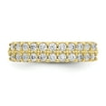 thumbnail image 5 of Solid 10k Yellow Gold Unique CZ Cubic Zirconia Ring Band Size 8, 5 of 6