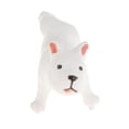 thumbnail image 1 of Esquirla Modèle de Chien en Résine Imprimé à la Main, Jouets pour Enfants, Modèle de Train, Scène de Voiture, Blanc, 1 of 8