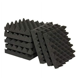 12 Pack 1.5X12X12 Sound Proofing Egg Crate Foam Pad(Most Soundproofing  Design), Upgraded Foam Padding, Fire-Retardent Sound Proof Foam Panels for