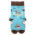 thumbnail image 1 of Time Bunny Rabbit Socks from the Sock Panda (Adult Large - Men's Shoe Sizes 8-12), 1 of 5