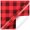 Assorted Color, variant on WRISTBIQUE Black and Red Christmas Wrapping Paper Copperplate Checkered 5Pcs Decorative Packaging