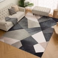 thumbnail image 3 of Alfombra Homfine, lavable, moderna, geométrica, 180 x 270 cm, color verde, 3 of 7