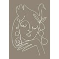 thumbnail image 2 of Artographie Studio 11x14 White Modern Wood Framed Museum Art Print Titled - The Swan Brown, 2 of 4