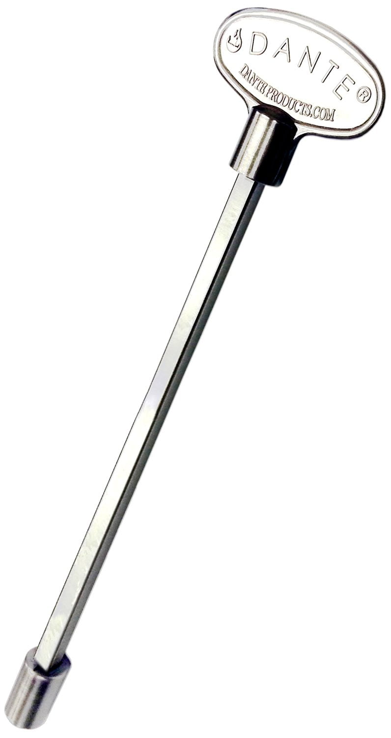 Dante Products Universal Gas Valve Key, 12-Inch, Chrome