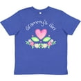 thumbnail image 3 of Inktastic Grammy's Girl- heart flowers Youth T-Shirt, 3 of 5