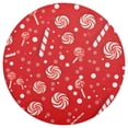 thumbnail image 3 of Ryvnso Christmas Candy Round Plate Mats Dining Table Placemat Set of 4 for Holiday Decoration, 3 of 7