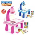 thumbnail image 2 of HLONK Kids Drawing Board Activity Table and Chair Set Bright Colors, 2 of 8