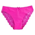 thumbnail image 1 of Gibobby Pantaletas de algodón para mujer Ropa interior Sexy de cintura a la moda para mujer, calzoncillos de Color sólido, ropa interior, bragas para mujer(Rosa caliente,G), 1 of 5