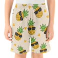 thumbnail image 2 of Pineapple Sunglasses Pattern Athletic Shorts Breathable with Comfort Fit Drawstring Casual Sweatshorts Small, 2 of 9