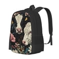 thumbnail image 1 of Balery Vintage Sunflower Cow Mochila para hombre y mujer - Tela Oxford 600D resistente - Gran capacidad, resistente al agua, ideal para la escuela, viajes y senderismo, 1 of 6