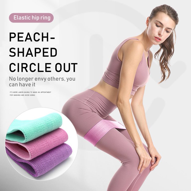 Peach Bands Resistance Bands Set - Exercise Workout Booty Bands for Legs  and Glutes