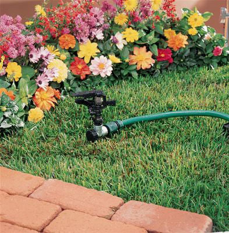 Orbit Plastic Impact Lawn Sprinkler & Metal Spike, Hose Yard Watering - 91634