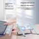 thumbnail image 4 of Foldable Laptop Stand with Cooling Fan, Cooler Pad A Gray, 4 of 5