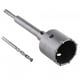 thumbnail image 1 of Juego de brocas para hormigón de 65 mm para sierra perforadora de pared, para ladrillos, cemento, piedra, varilla de 200 mm con llave, 1 of 10