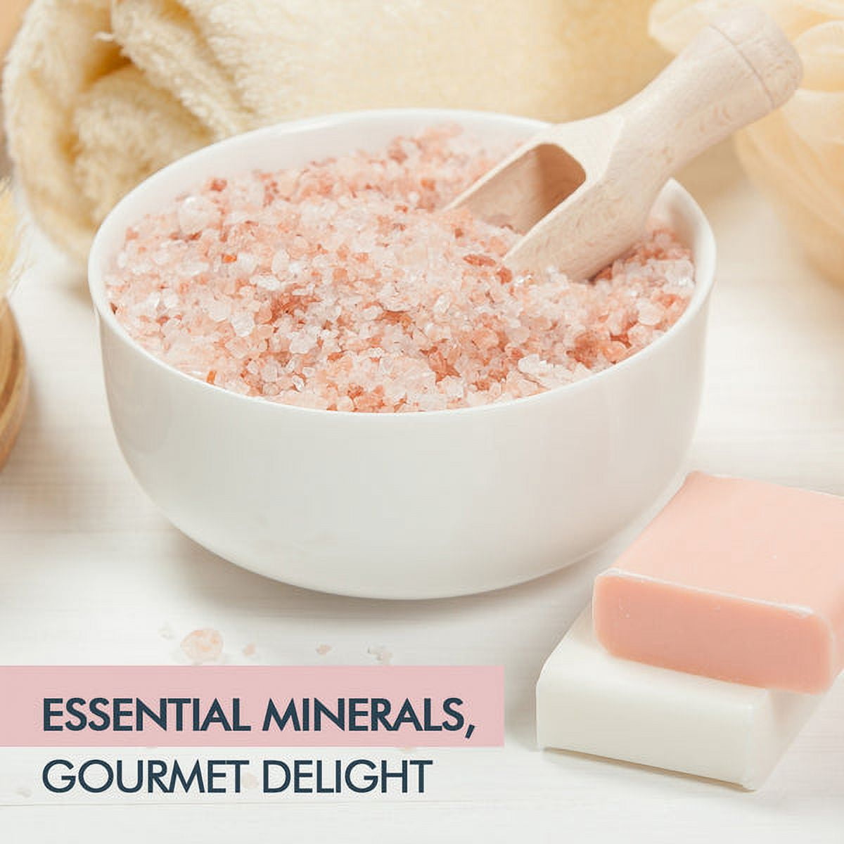 Pride Of India - PACK of 6 - Himalayan Pink Salt, Medium Grind, 2.2 lbs, Natural, Ideal for Salt Grinders, Cooking & Bath