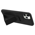 thumbnail image 3 of LG K31 /Aristo 5 /Fortune 3 Phone Case [Kickstand] Hybrid Armor Rubber TPU + Hard PC with Foldable Stand, Wristband Holder & Fit Magnet Car Mount Cover BLACK for LG Aristo 5, LG K31, LG Fortune 3, 3 of 6