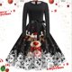 thumbnail image 1 of Vestidos Casuales Para Mujer Moda Femenina Casual Navidad Cuello En V Mujeres Navidad Gráfico Elegante Vestidos Sin Mangas Moda Sexy Floral, 1 of 3