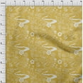 thumbnail image 4 of oneOone Rayon Yellow Fabric Asian Japanese Pattern Craft Projects Decor Fabric Printed By The Yard 56 Inch Wide, 4 of 4