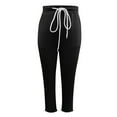 thumbnail image 6 of EDFBUYKRS Female Women Pants Casual Womens Sweatpants Tall 34 Inseam Casual Trousers with Drawstring Waist Ankle Pure Color Comfortable Pants for Everyday Wear L, 6 of 7