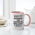 thumbnail image 4 of CafePress - Never Stop Believing Mug - 11 oz Ceramic Mug - Novelty Coffee Tea Cup, 4 of 4